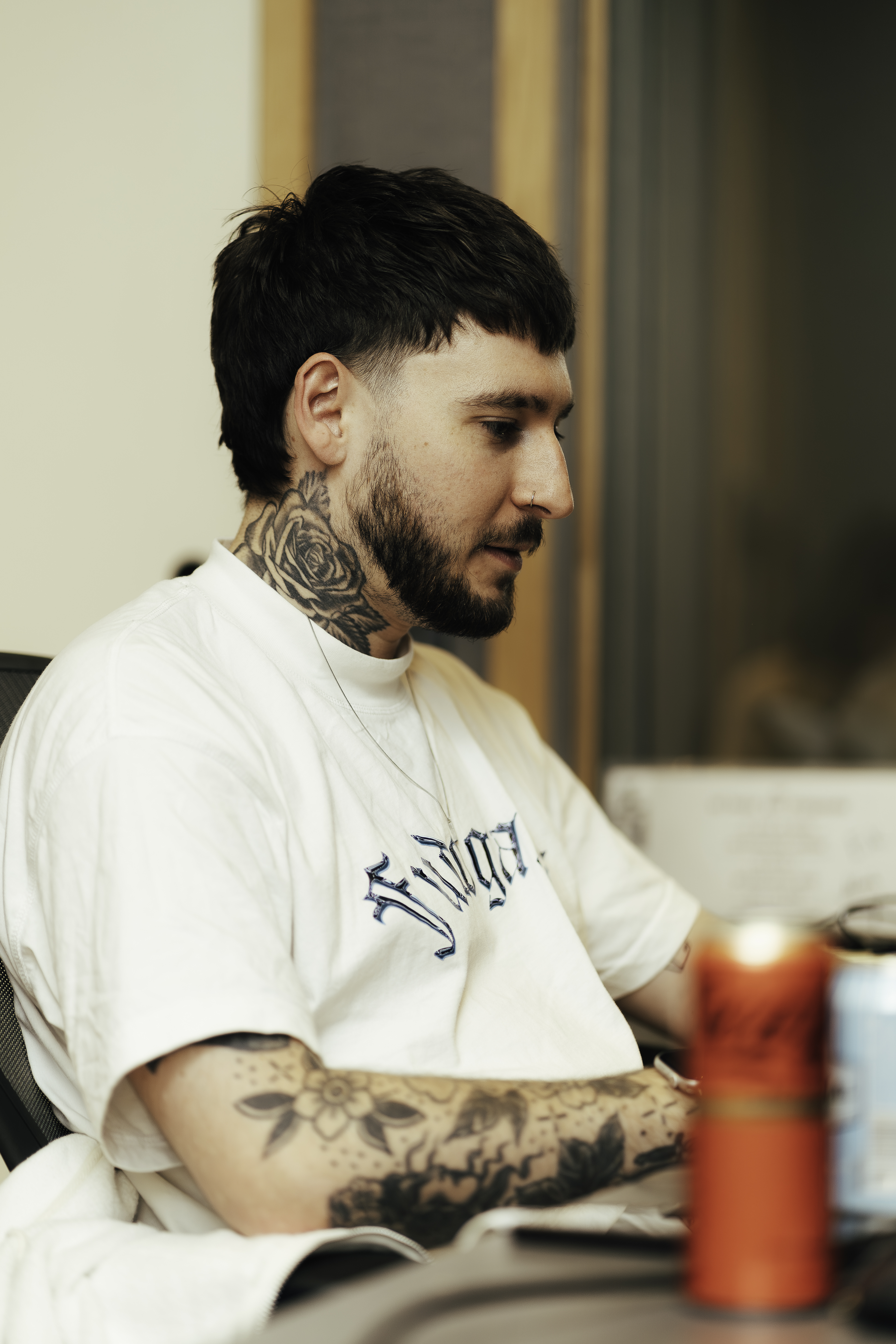 Jay Carmen in the studio